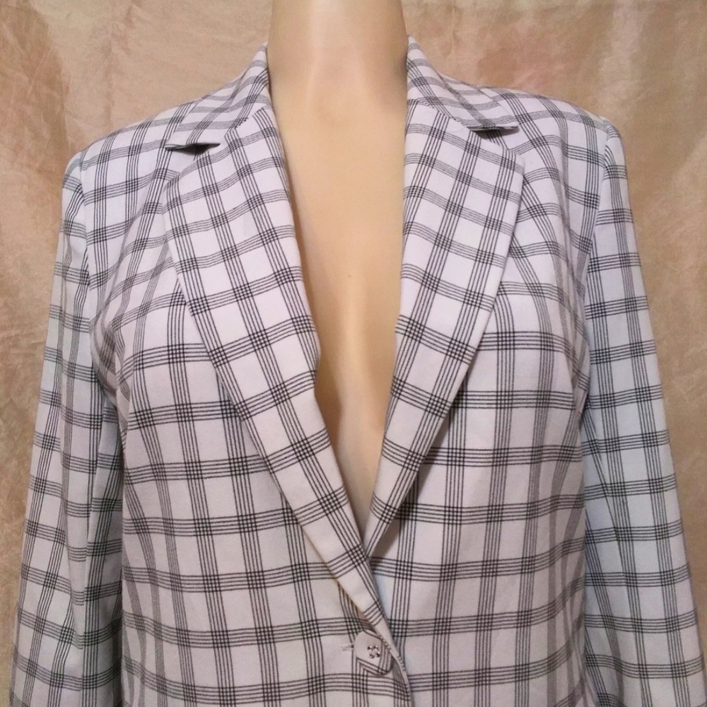 Danielle Bernstein Plaid Blazer